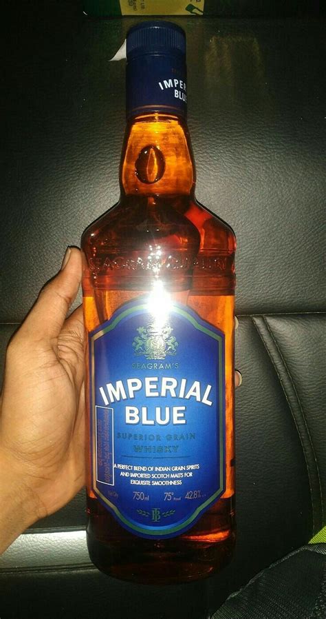 imperial blue in hand